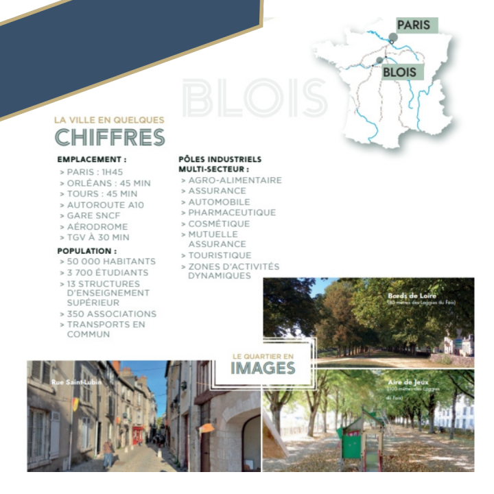 appartement 2 Pièces en vente sur BLOIS (41000)