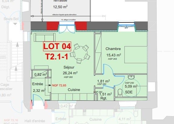 appartement 2 Pièces en vente sur BLOIS (41000)